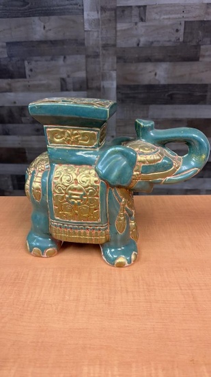 VTG CERAMIC ELEPHANT PLANT STAND