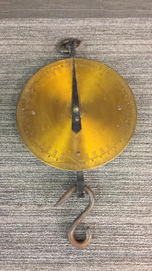 BRASS C. FORSCHNER 400LB IMPROVED SPRING BALANCE