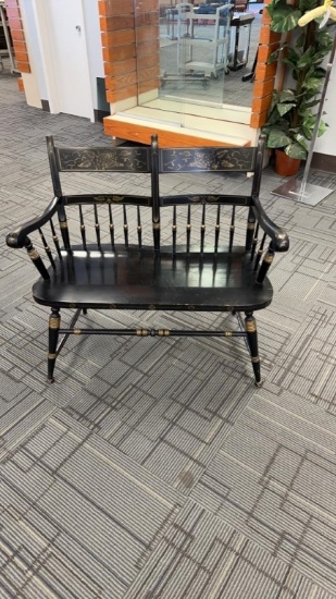 1930’s Hitchcock style stencil bench
