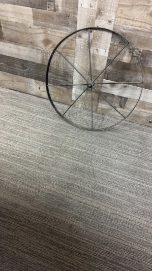 VINTAGE 8 SPOKE WAGON WHEEL