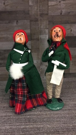 BYERS' CHOICE THE CAROLERS DOLLS - SIGNED CAROLERS