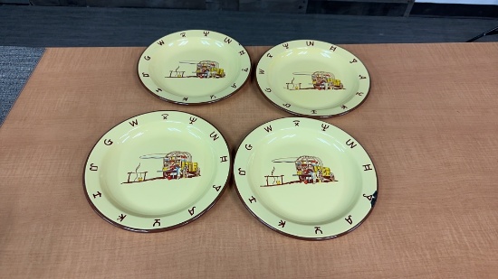 VTG MONTERREY WESTERN WARE CHUCKWAGON PLATES