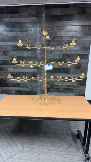 7 BRANCH TWISTED METAL TREE CANDELABRA