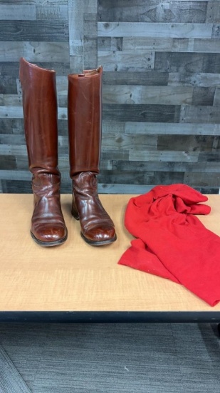 VICTORS CHARLES E MESSINA TEXAS A&M- LEATHER BOOTS