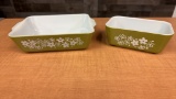 2) VTG PYREX RECTANGULAR REFRIGERATOR DISHES