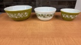 VTG PYREX NESTING MIXING BOWL 3PC SET