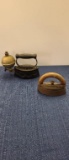 2) ANTIQUE/ VTG SAD IRONS: SELF HEATING & MORE