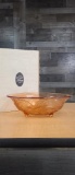 VTG TIARA GLASS CORAL BIRD OF PARADISE BOWL