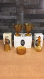 VTG TIARA GLASS AMBER TABLE ACCESSORY DISHWARE