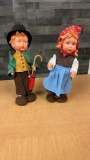 VTG GOBEL M.I. HUMMEL RUBBER BOY & GIRL DOLLS
