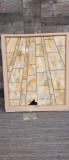 VTG CHURCH SLAG GLASS WINDOW