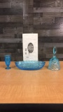 VTG TIARA GLASS ICE BLUE DISHWARE