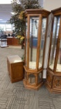 LITED 3-SIDED CURIO CABINET