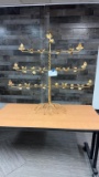 7 BRANCH TWISTED METAL TREE CANDELABRA