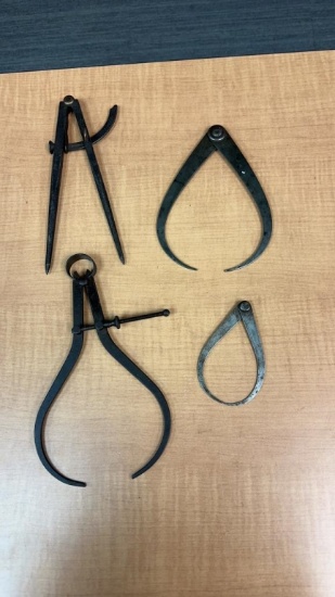 4) VINTAGE CALIPERS: FIRM, SPRING JOINT & MORE
