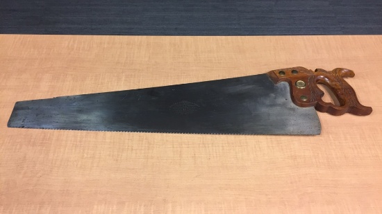 ANTIQUE HENRY DISSTON & SONS LONDON 12 HANDSAW