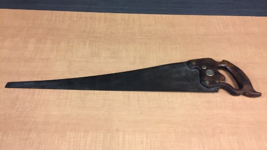 ANTIQUE 24" WARRANTED SUPERIOR HANDSAW