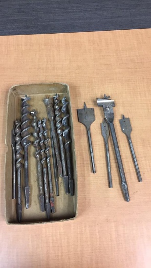 ANTIQUE AUGER HAND DRILL BITS
