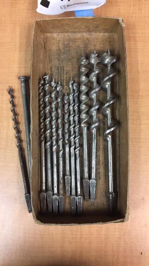 ANTIQUE AUGER HAND DRILL BITS