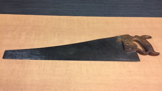 ANTIQUE COLUMBINE WARRANTED SUPERIOR #8 HANDSAW