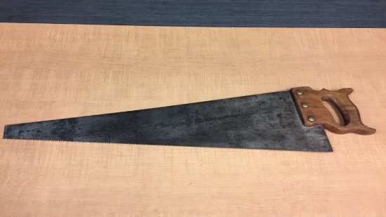ANTIQUE #8 SAW WITH INCHES MEASUREMENTS