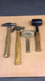 WOOD HANDLED CLAW HAMMERS & MALLETS