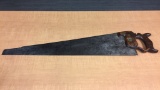 ANTIQUE HENRY DISSTON NO. 8 SPLIT NUT HANDSAW