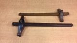 2) ANTIQUE WOODWORKING PANEL MARKING GAUGES