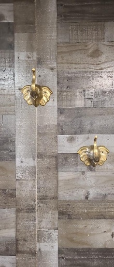 BRASS ELEPHANT HEAD WALL HANGING