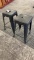 2) METAL STACKABLE STOOLS