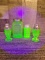 URANIUM DEPRESSION GLASS SALT & PEPPER SHAKERS