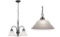 PROJECT SOURCE PENDANT & 3-BULB CHANDELIER FIXTURE