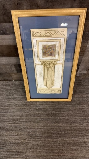 ABSTRACT MULTIMEDIA ART SIGNED BY ARTIST