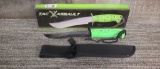 TAC ASSAULT BLACK FIXED BLADE KNIFE TA-068G/B