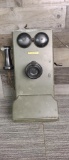 ANTIQUE WESTERN ELECTRIC WOOD HANDCRANK TELEPHONE