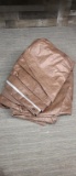 4) LARGE BROWN TARPS