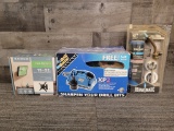 DRILL DOCTOR, TV WALL MOUNT & PROPANE KIT