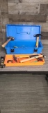 BUILDERS SQUARE TOOL BOX & MISC HAND TOOLS