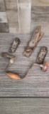 VTG STANLEY WOOD PLANES & CRANK HAND DRILL,