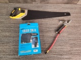 DEWALT HAND SAW, FENDER COVER, & PNEUMATIC LEVER