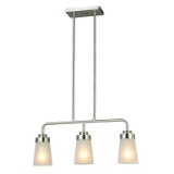 2) PROJECT SOURCE 3-BULB LINEAR PENDANT FIXTURES