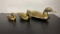 BRASS FAMILY OF 3 DUCKS