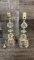 PAIR OF MCM STACKED PRISM LAMPS
