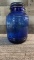 CRACKER BARREL STYLE 3 QUART COBALT BLUE CANNISTER