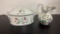L LOURIOUX FRENCH FIRE PROOF TUREEN & PITCHER