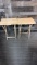 2 WOOD TV FOLDING TRAYS.