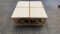 WOOD & STONE COFFEE TABLE.