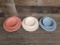 3) VTG FIESTAWARE DINNER PLATE & BOWL SETS