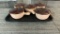 SOLANA WARE STONEWARE BEAN BOWLS WITH LIDS