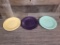 3) FIESTAWARE DINNER PLATES